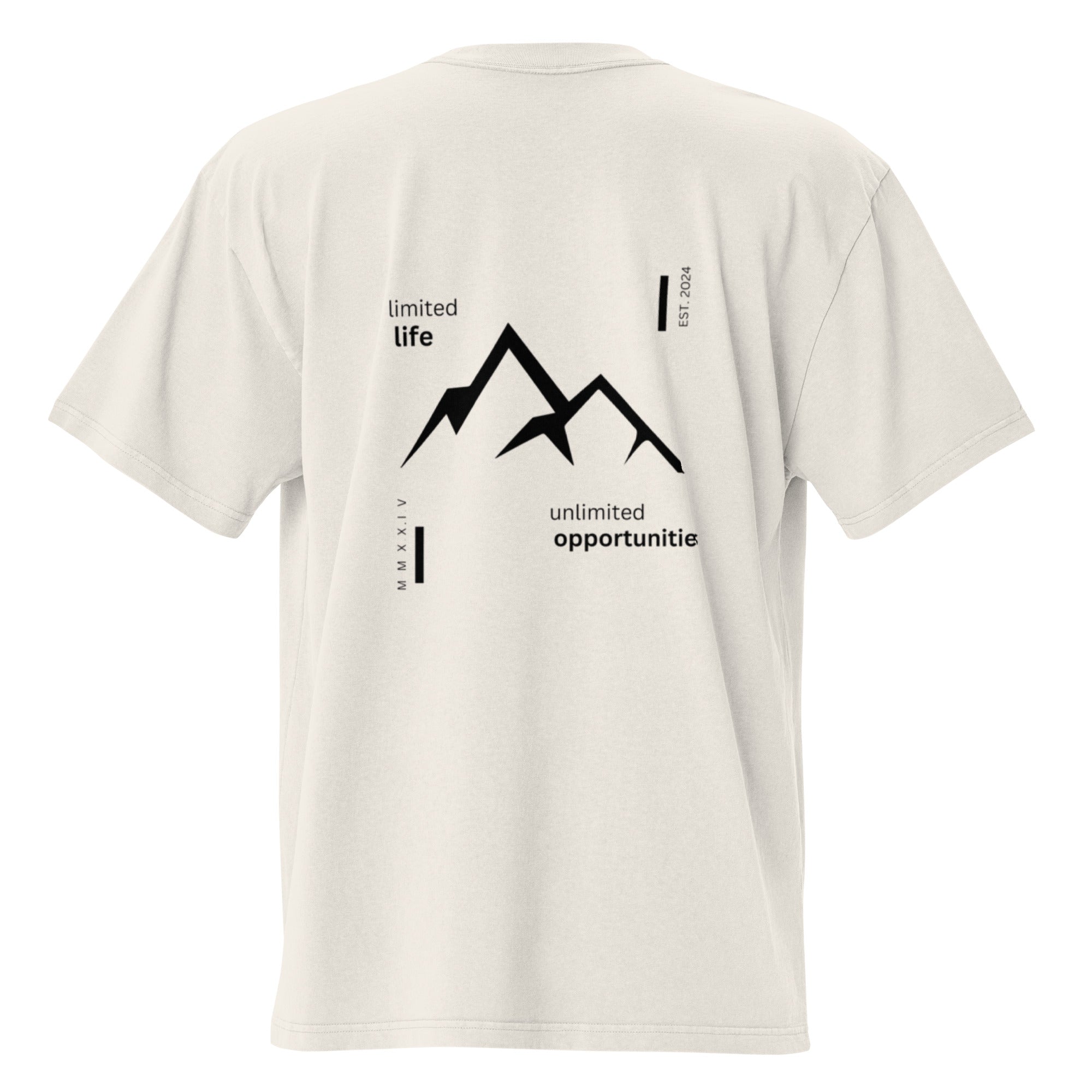 OVERSIZED PEAK ALPINE TSHIRT -/- (CREAM)