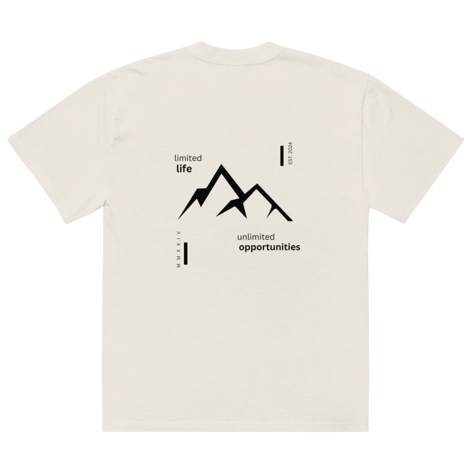 OVERSIZED PEAK ALPINE TSHIRT -/- (CREAM)