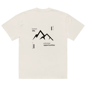 OVERSIZED PEAK ALPINE TSHIRT -/- (CREAM)