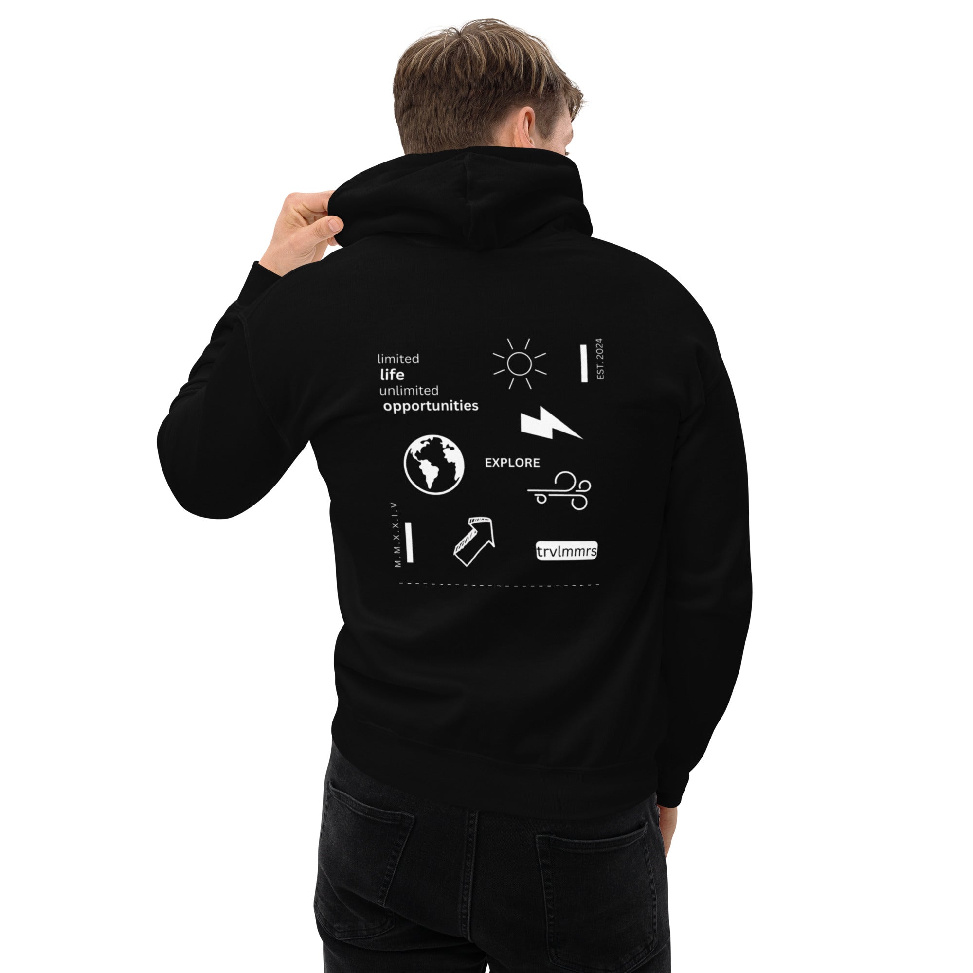 ECLECTIC FUSION HOODIE -/- (BLACK)