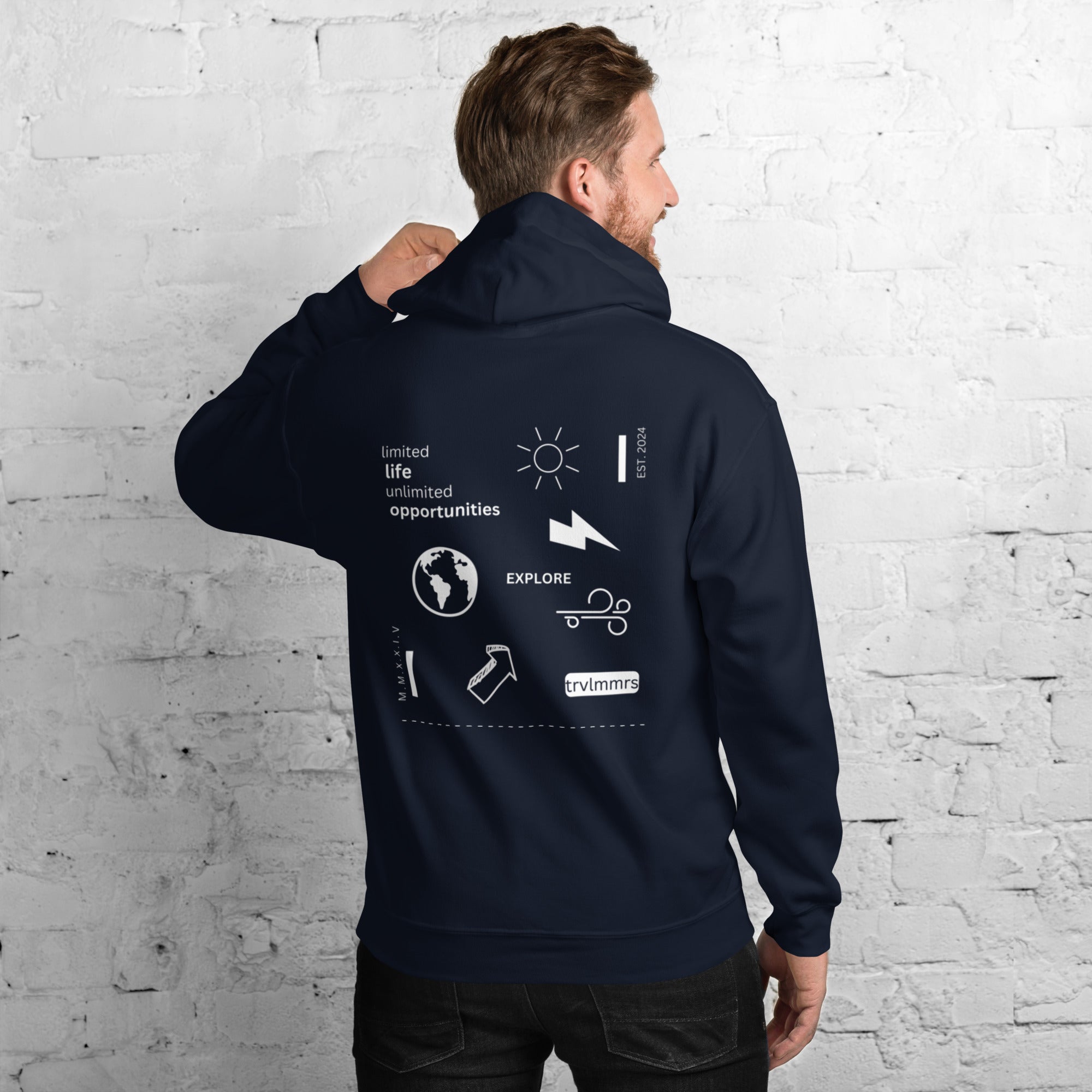 ECLECTIC FUSION HOODIE -/- ( NAVY)