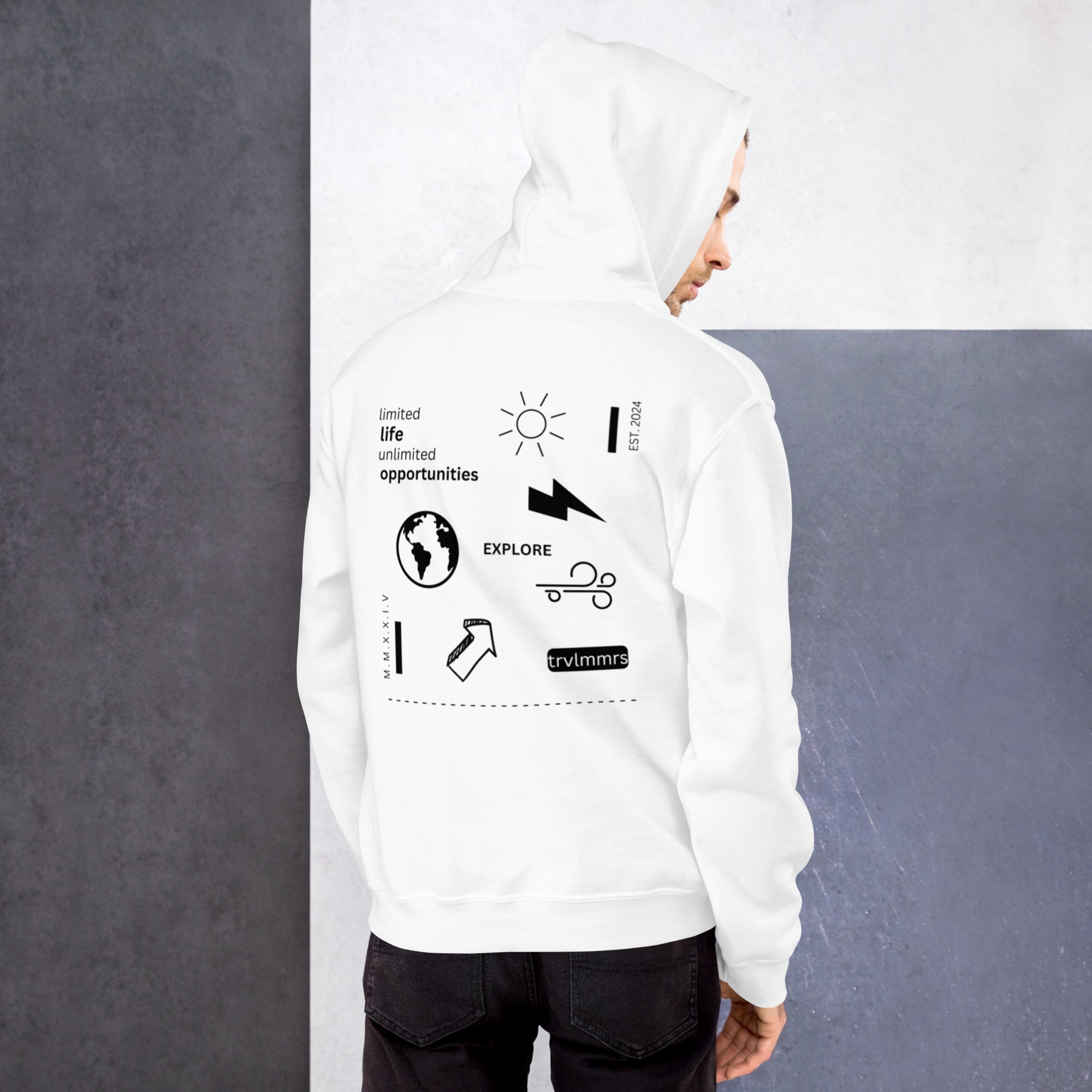 ECLECTIC FUSION HOODIE -/- (WHITE)